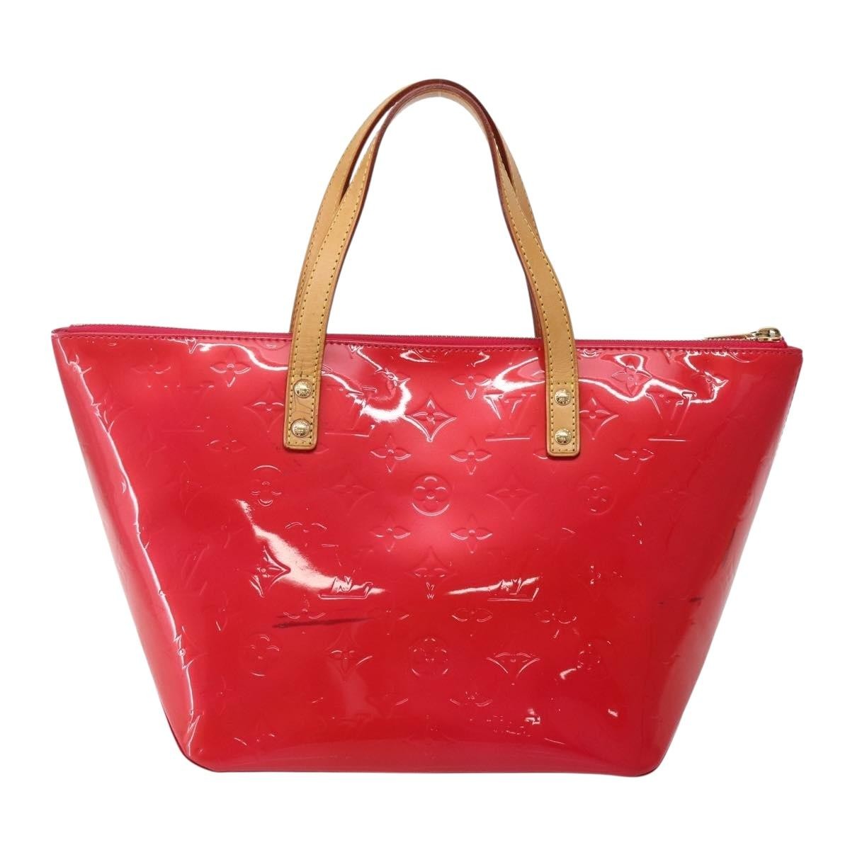 Louis Vuitton Bellevue Monogram Vernis Pink Patent_Leather Tote Bag Bag (Pre-Owned)