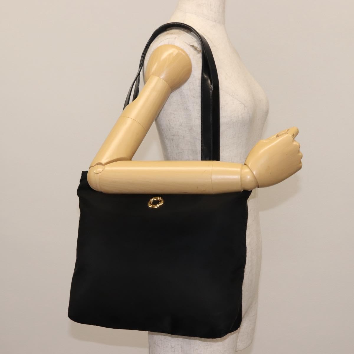 Celine Tote Nylon Black Nylon Tote Bag Bag (Pre-Owned)
