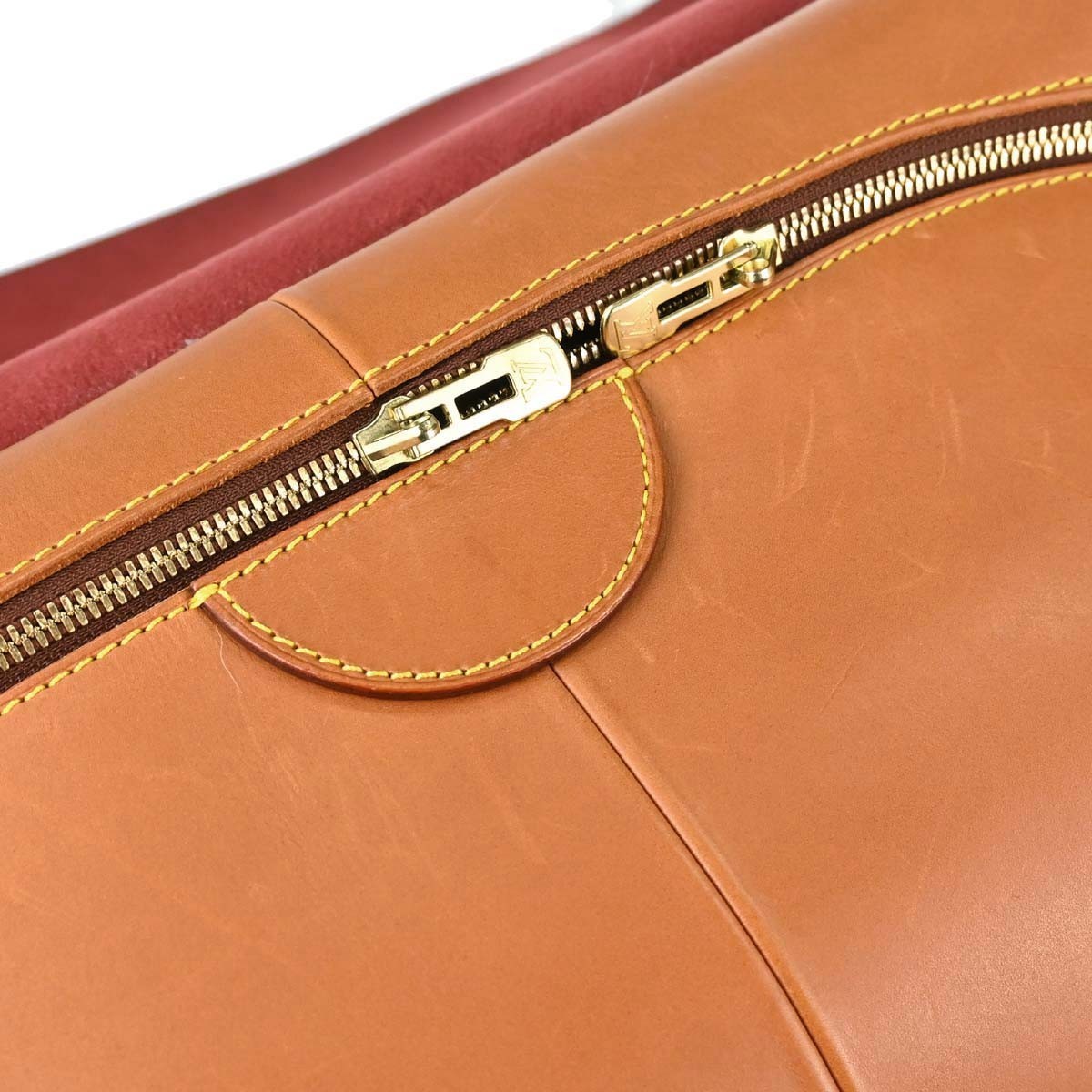 Louis Vuitton Nubie Weekender Nomade Leather Brown Leather Travel Bag Bag (Pre-Owned)