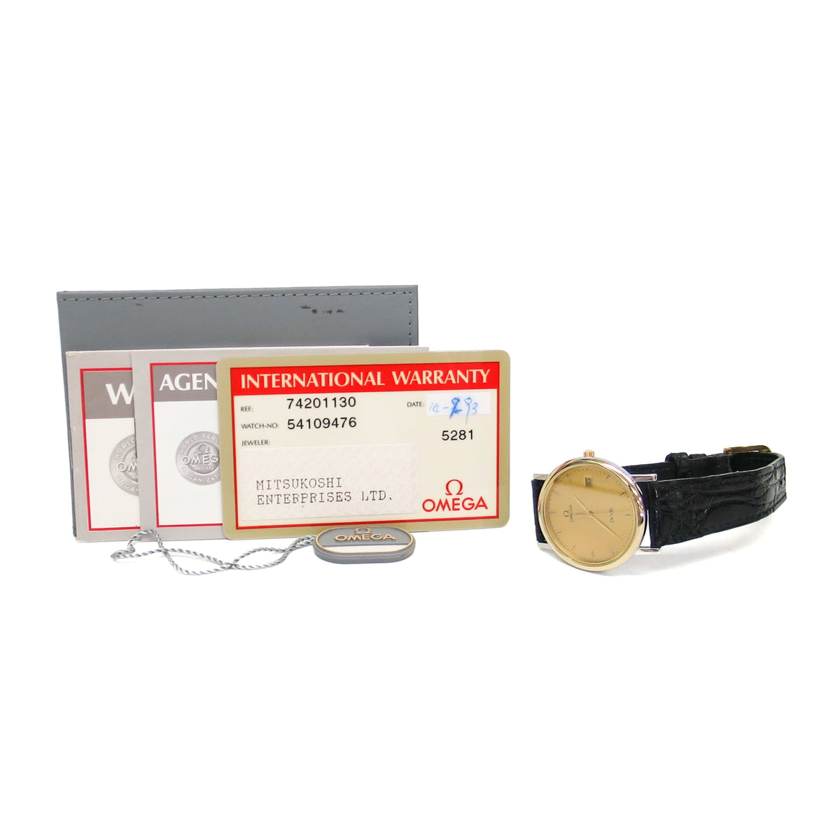 Omega De Ville Quartz Stainless Steel And Gold Plated Watch (Pre-Owned)