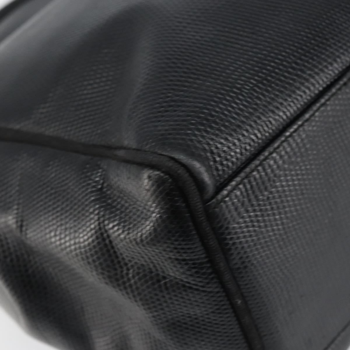 Salvatore Ferragamo Vintage Vara Bow Lizard Embossed Leather Black Leather Tote Bag Bag (Pre-Owned)