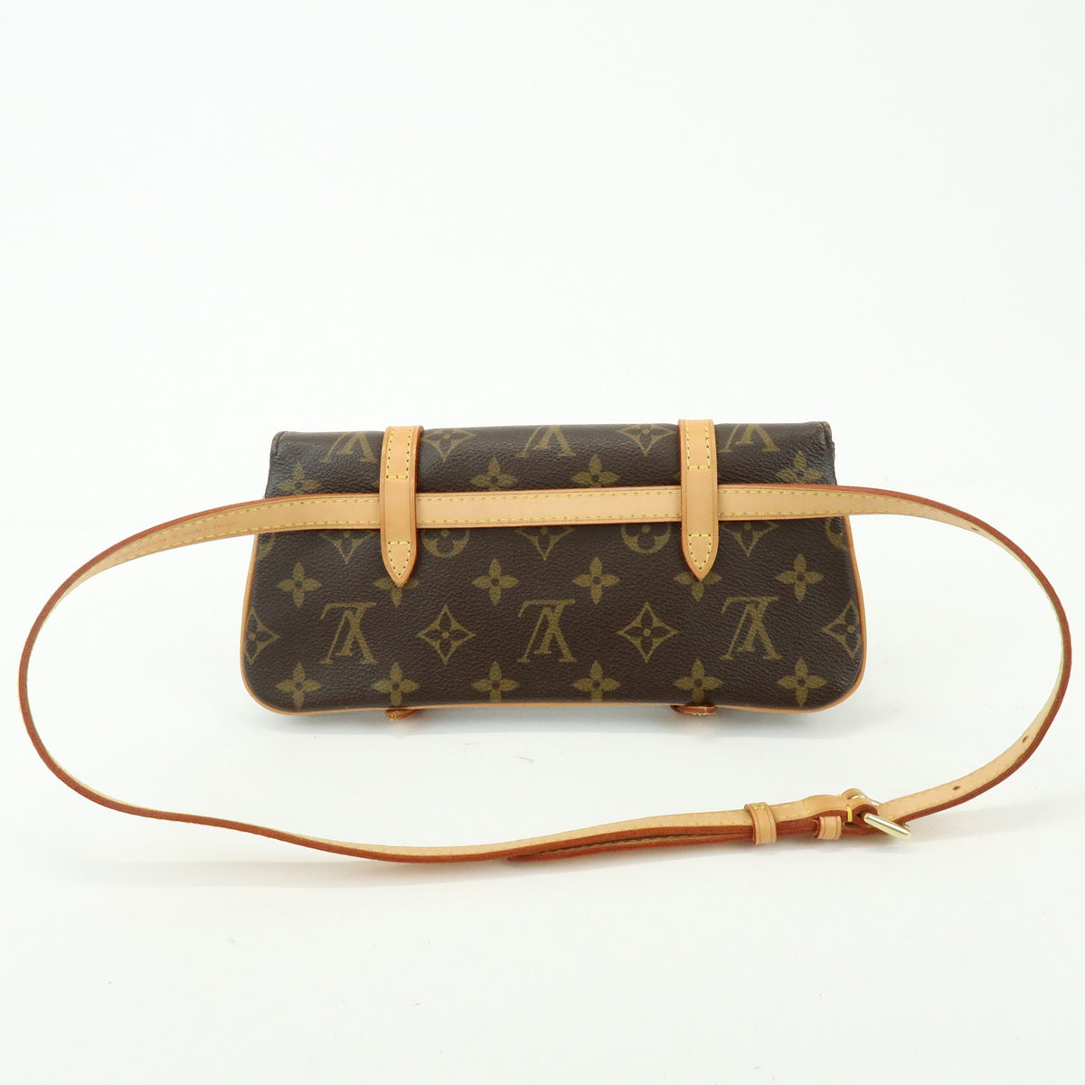 Louis Vuitton Marelle Waist Monogram Canvas Brown Canvas Handbag (Pre-Owned)