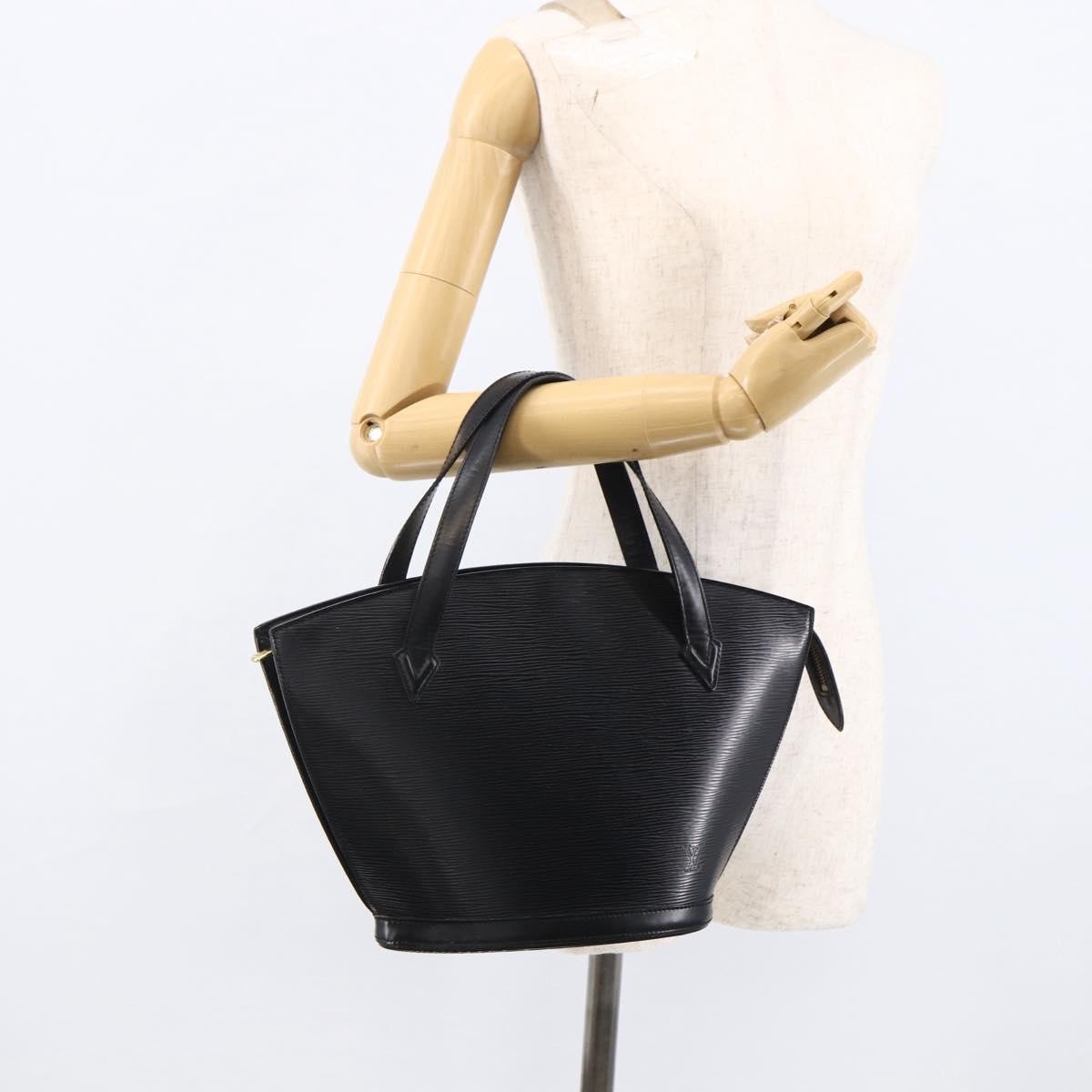 Louis Vuitton Saint Jacques Nm Epi Leather Black Leather Handbag (Pre-Owned)