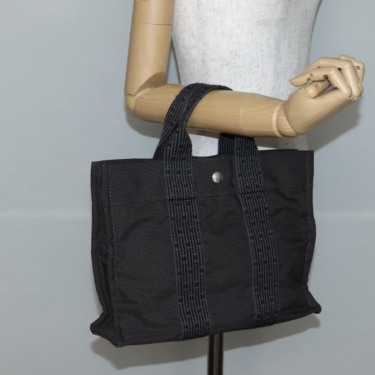 Hermes Fourre-Tout Herline Fourre-Tout Herline Gray Canvas Bag (Pre-Owned)