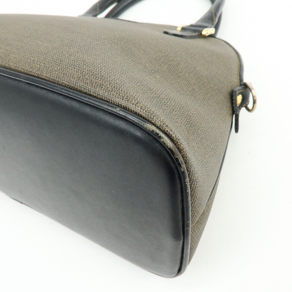 Fendi Vintage Dome Satchel Leather Brown Leather Handbag (Pre-Owned)