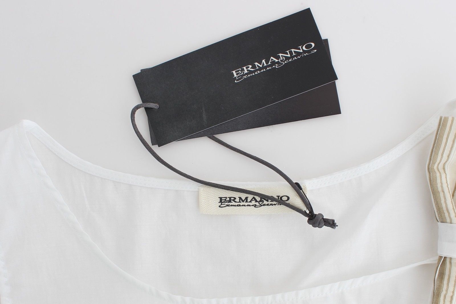 Ermanno Scervino White Top Blouse Tank Shirt Women's Sleeveless