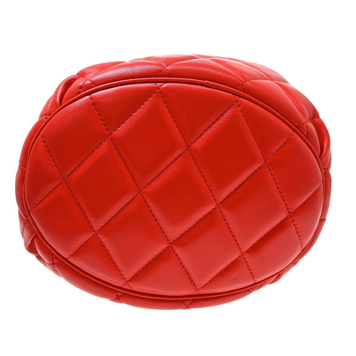 Balenciaga Touch B. Bucket Quilted Leather Red Leather Handbag (Pre-Owned)