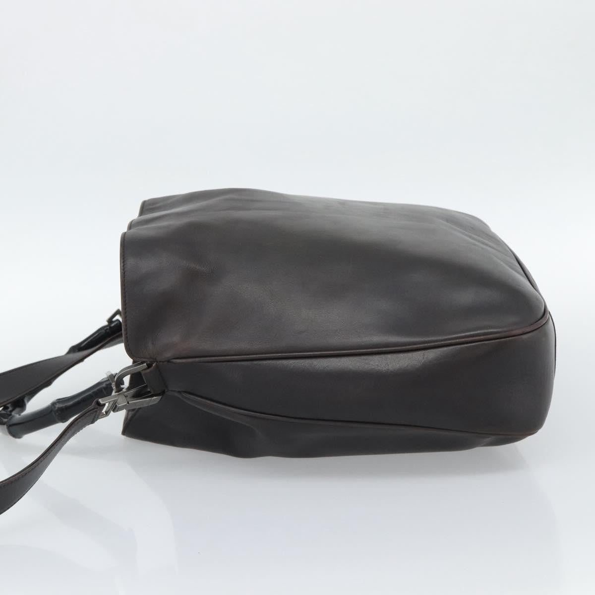 Gucci Vintage Bamboo Hobo Leather Brown Leather Shoulder Bag Bag (Pre-Owned)