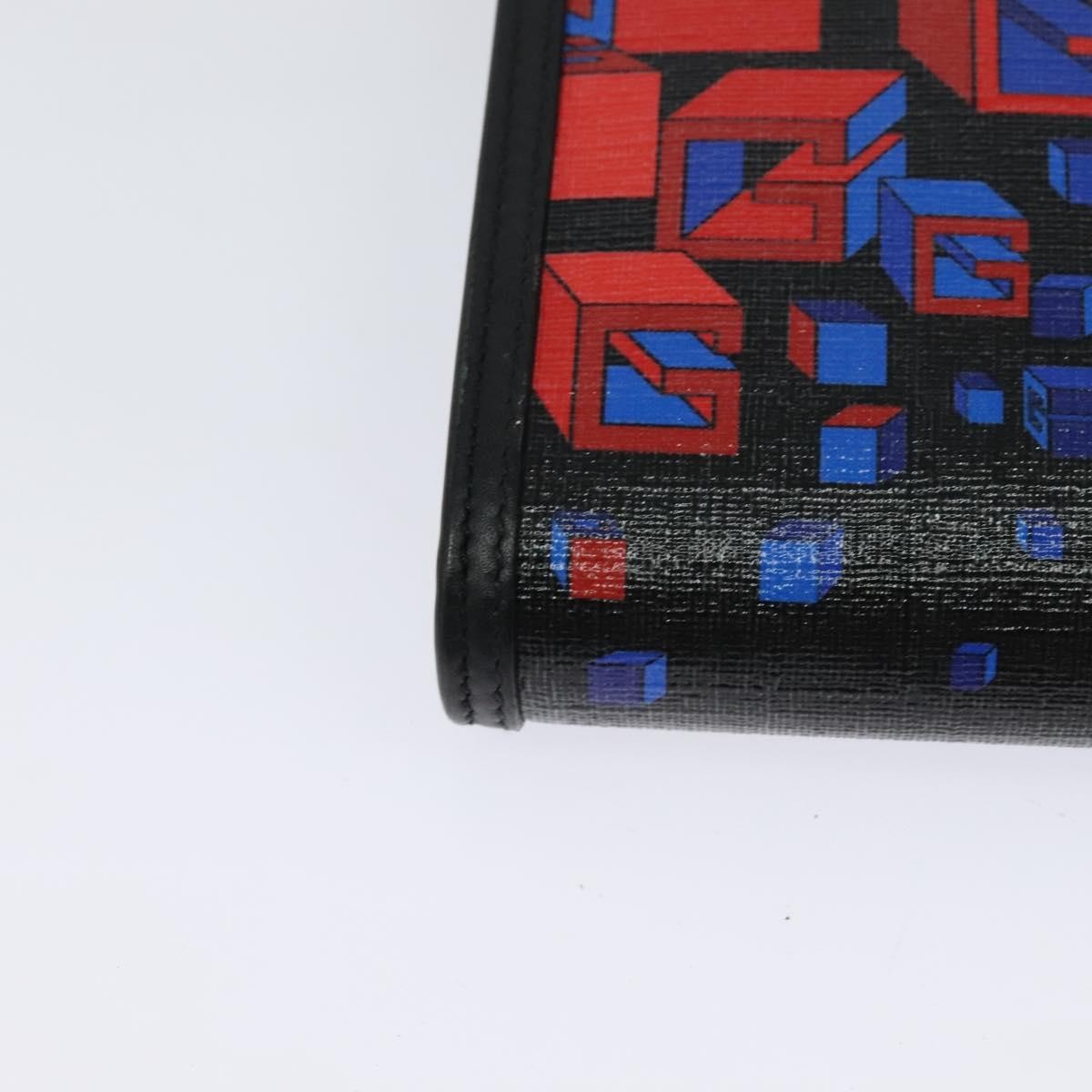 Gucci Flap Printed Coated Canvas Black Pvc Shoulder Bag Bag (Pre-Owned)