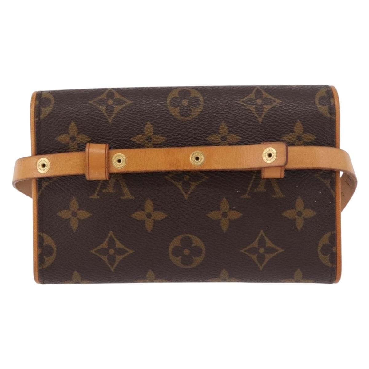 Louis Vuitton Florentine Waist Monogram Canvas Brown Canvas Clutche & Pouche Bag (Pre-Owned)