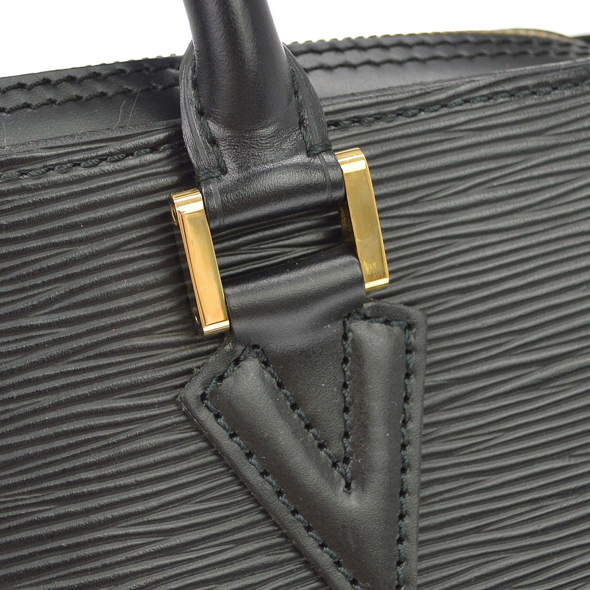 Louis Vuitton Sorbonne Epi Leather Black Leather Handbag (Pre-Owned)