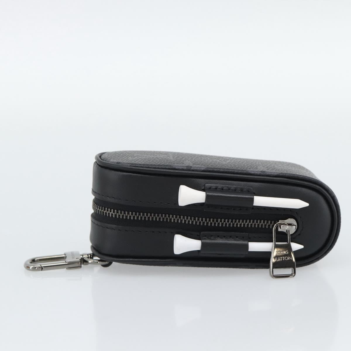 Louis Vuitton Golf Ball Case Monogram Black Canvas Clutche & Pouche Bag (Pre-Owned)