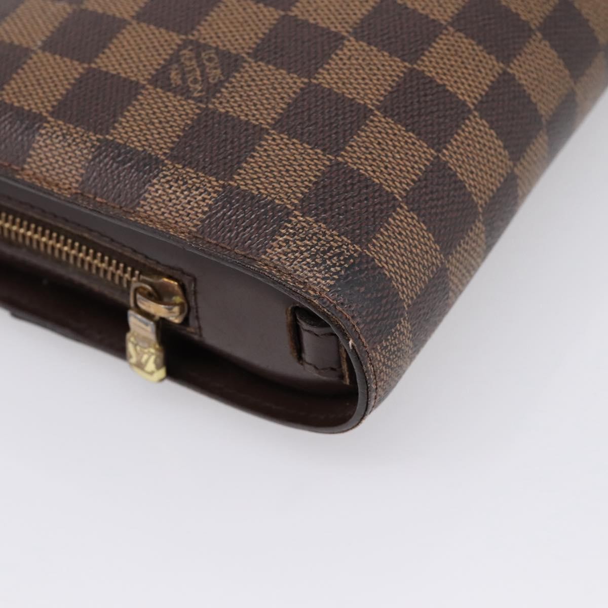 Louis Vuitton Pochette Saint Louis Damier Brown Canvas Clutche & Pouche Bag (Pre-Owned)