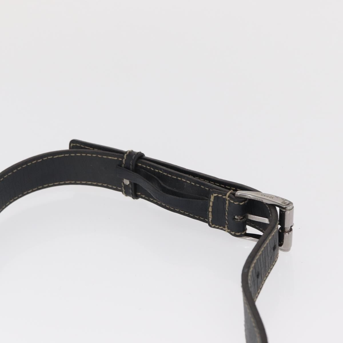 Gucci Vintage Web Belt Gg Coated Canvas Beige Canvas Handbag (Pre-Owned)