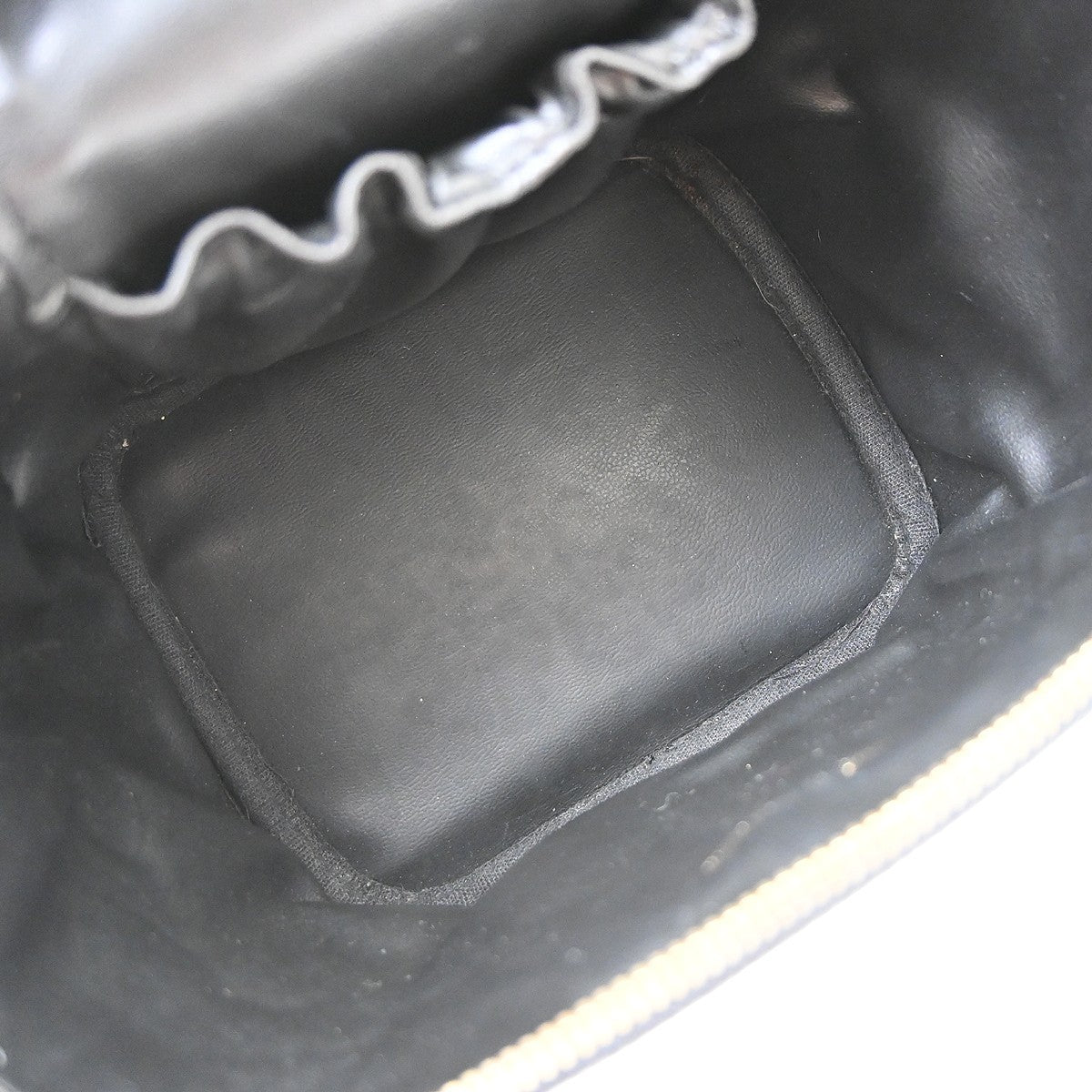 Chanel Vintage Timeless Cosmetic Case Caviar Black Leather Handbag (Pre-Owned)