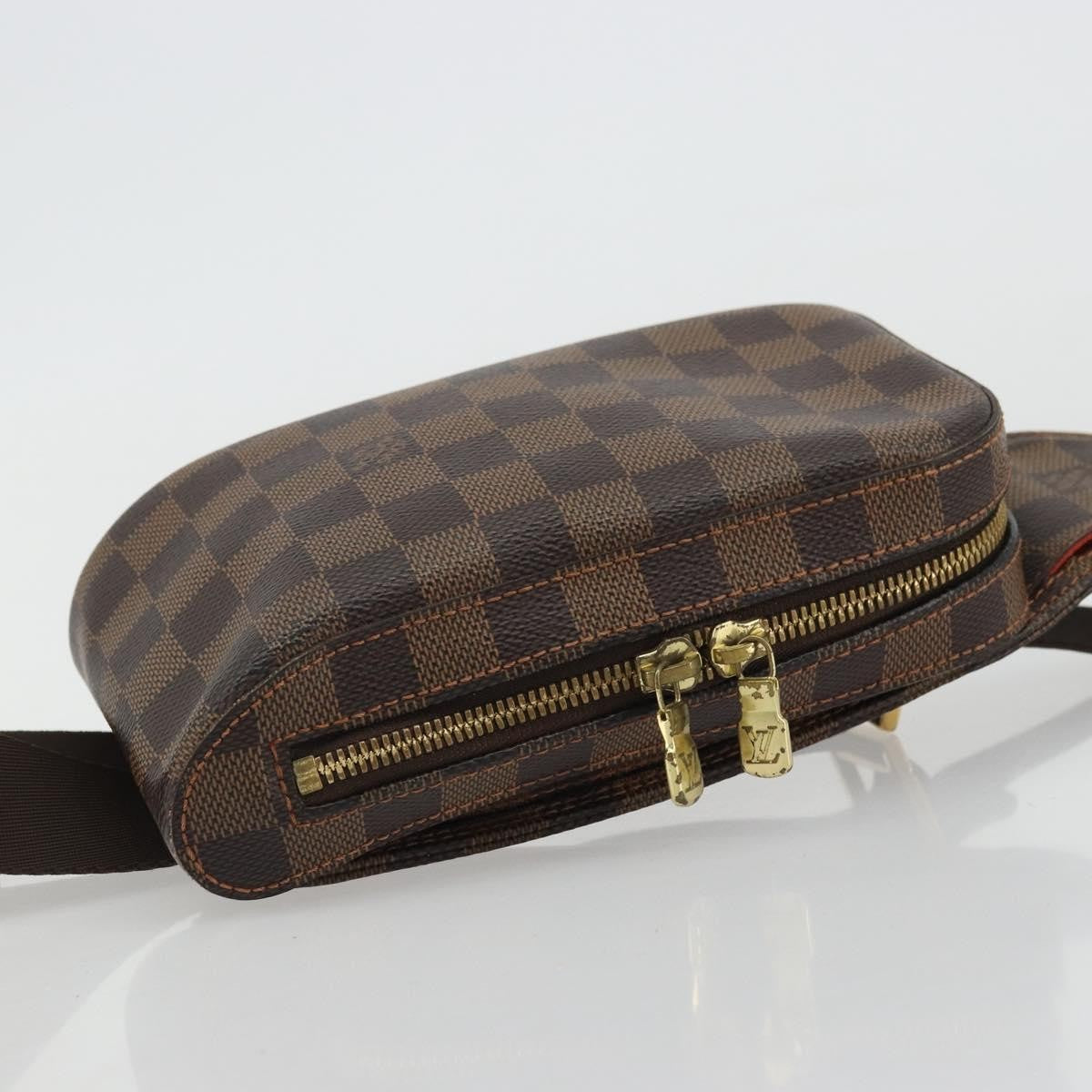 Louis Vuitton Geronimos Waist Damier Ebene Brown Canvas Shoulder Bag Bag (Pre-Owned)