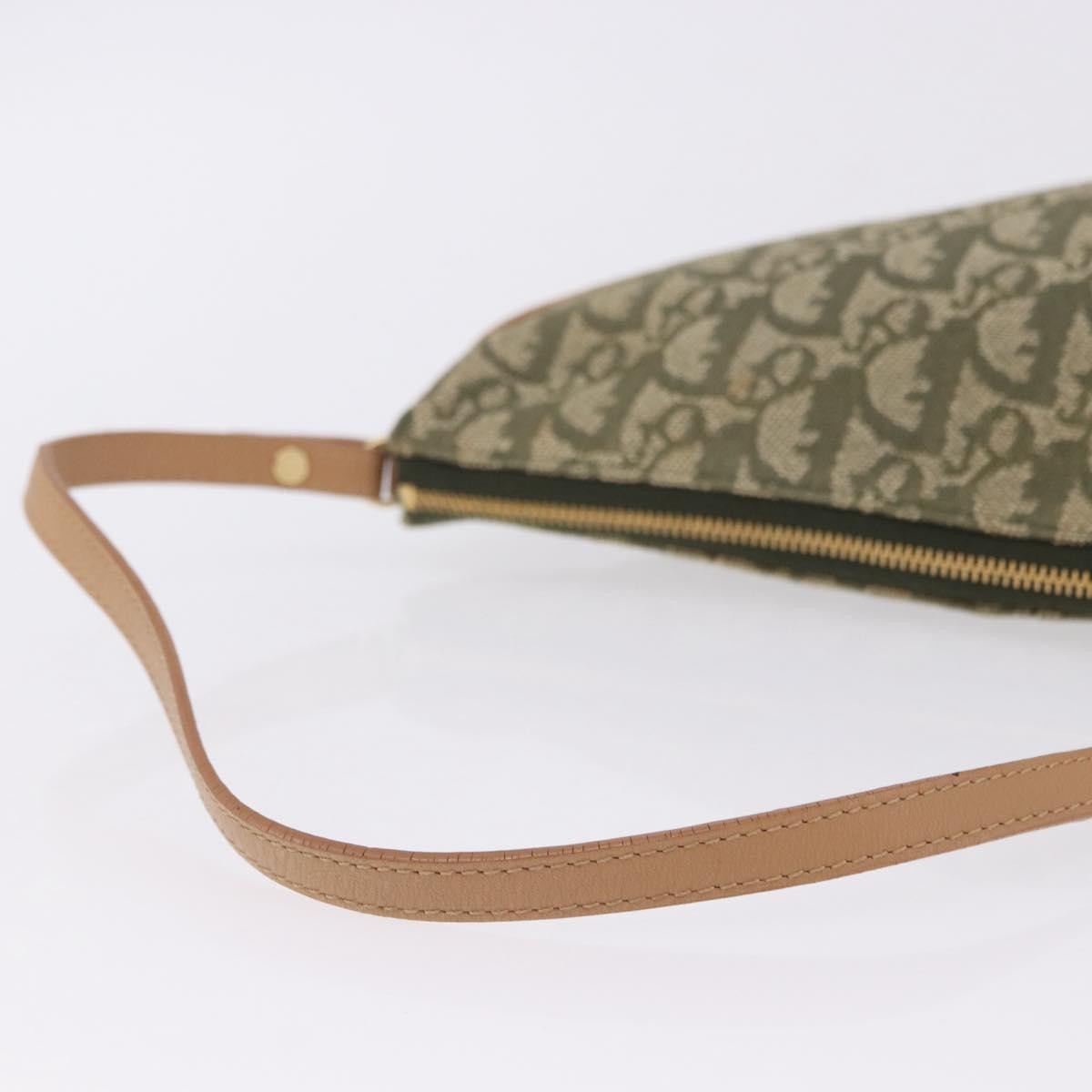 Christian Dior Saddle Canvas Khaki Canvas Handbag (Pre-Owned)
