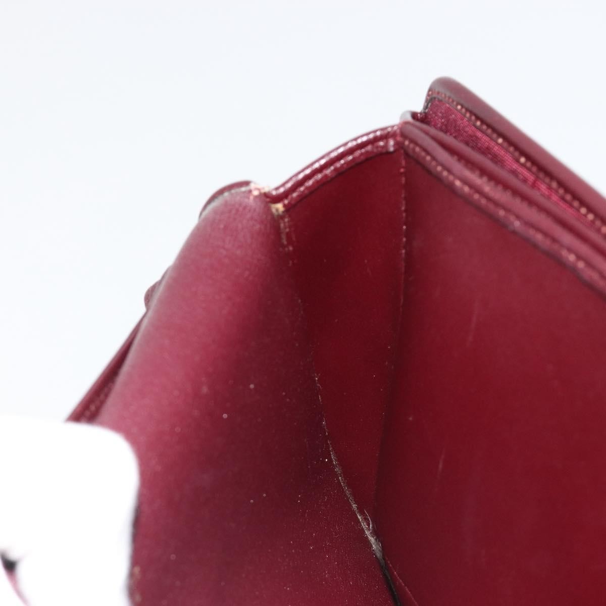 Christian Dior Shoulder Leather Burgundy Leather Shoulder Bag Bag (Pre-Owned)