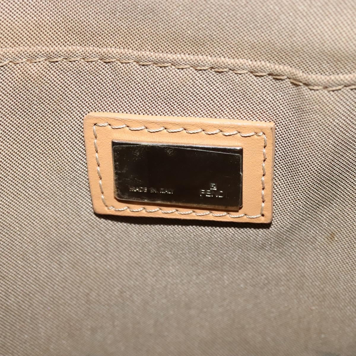 Fendi Vintage Flat Zucchino Canvas Blue Canvas Shoulder Bag Bag (Pre-Owned)