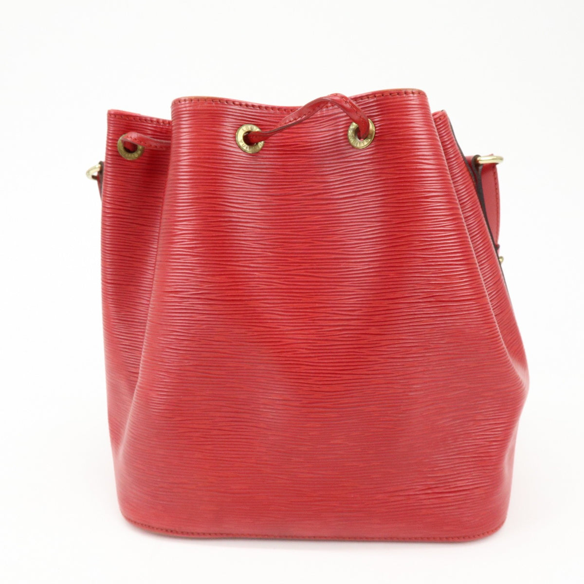 Louis Vuitton Petit Noe Epi Leather Red Leather Handbag (Pre-Owned)
