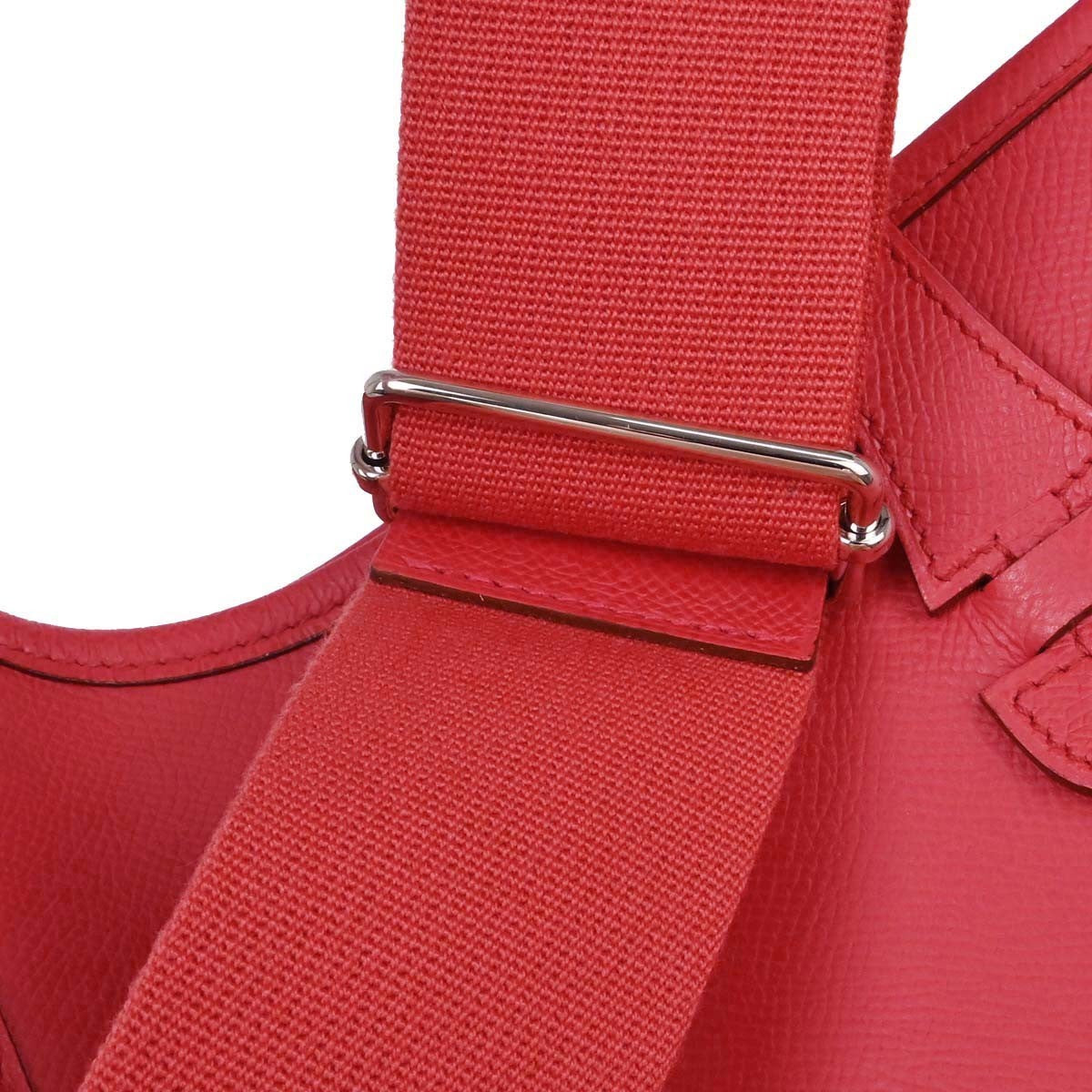 Hermes Evelyne Bag Gen Iii Epsom Red Leather Shoulder Bag Bag (Pre-Owned)