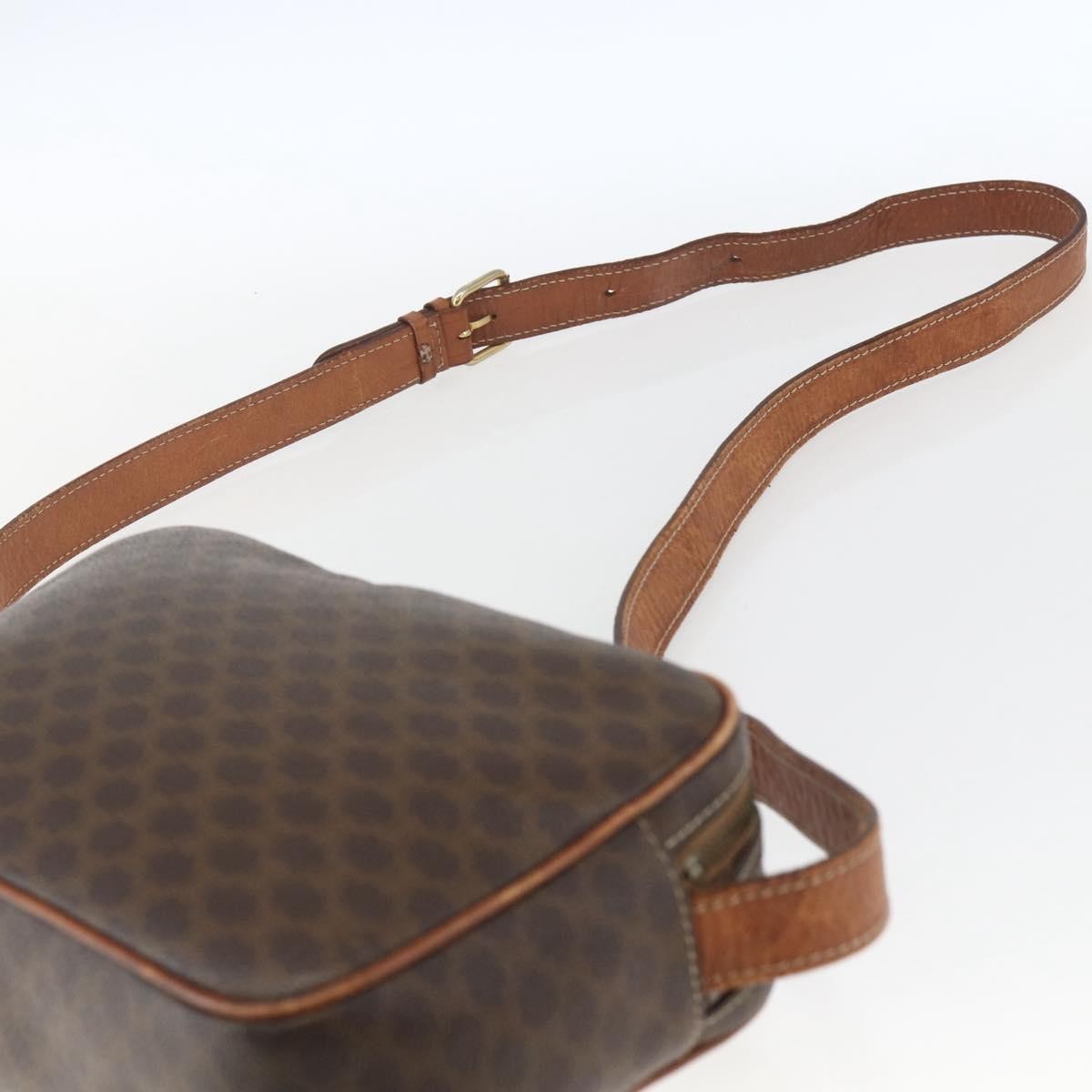 Celine Vintage Macadam Canvas Brown Canvas Shoulder Bag Bag (Pre-Owned)