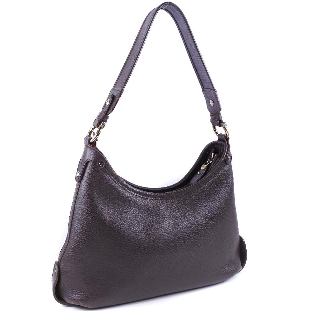 Salvatore Ferragamo Brown Leather Handbag (Pre-Owned)