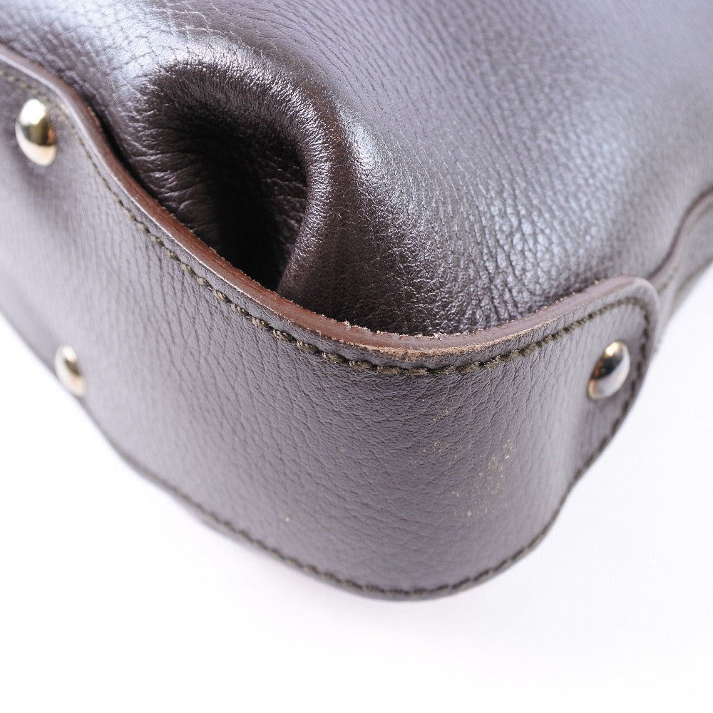 Salvatore Ferragamo Brown Leather Handbag (Pre-Owned)