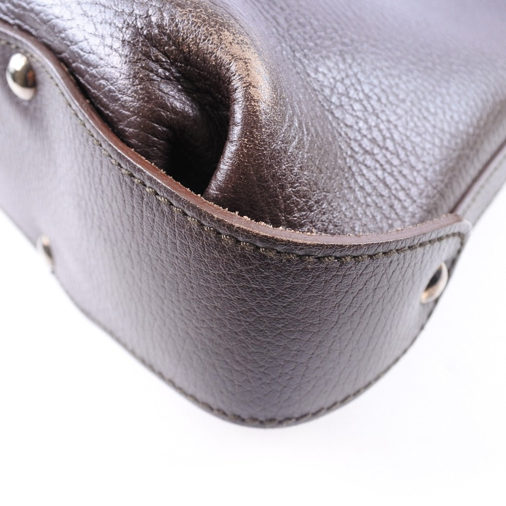 Salvatore Ferragamo Brown Leather Handbag (Pre-Owned)