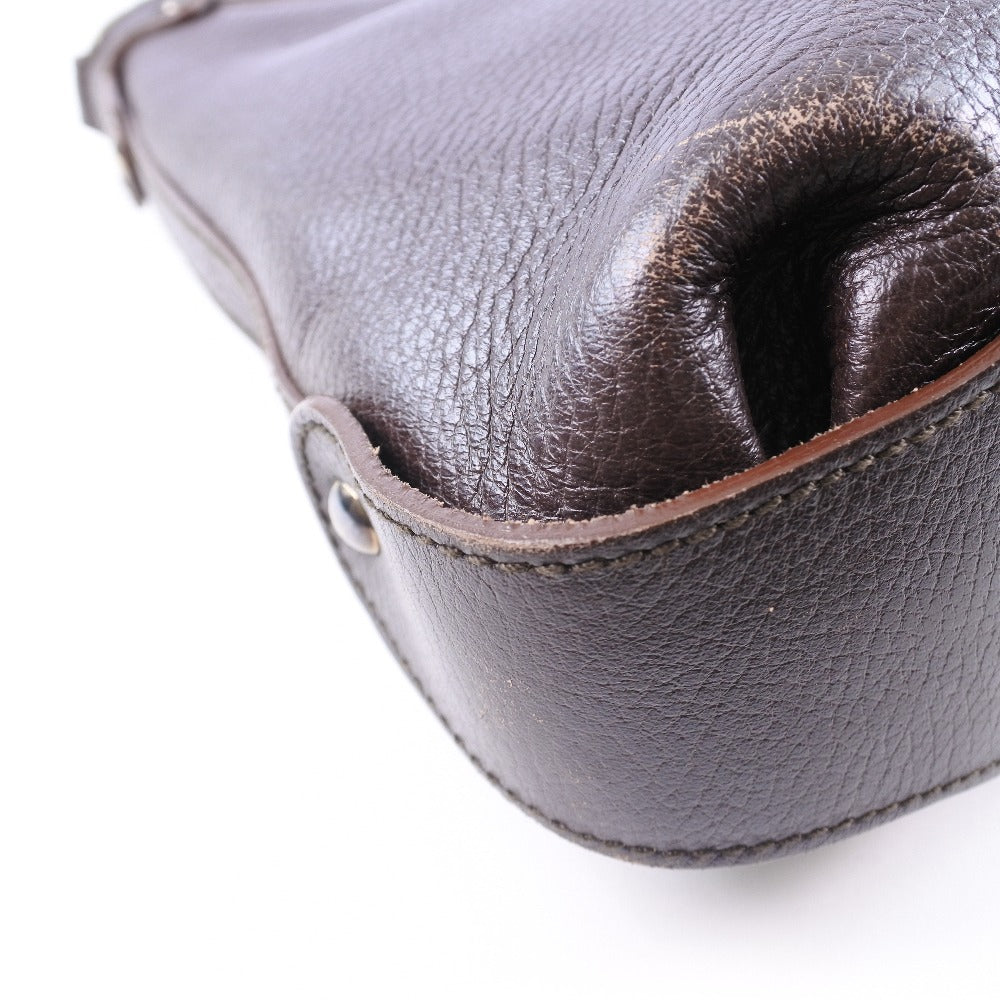 Salvatore Ferragamo Brown Leather Handbag (Pre-Owned)