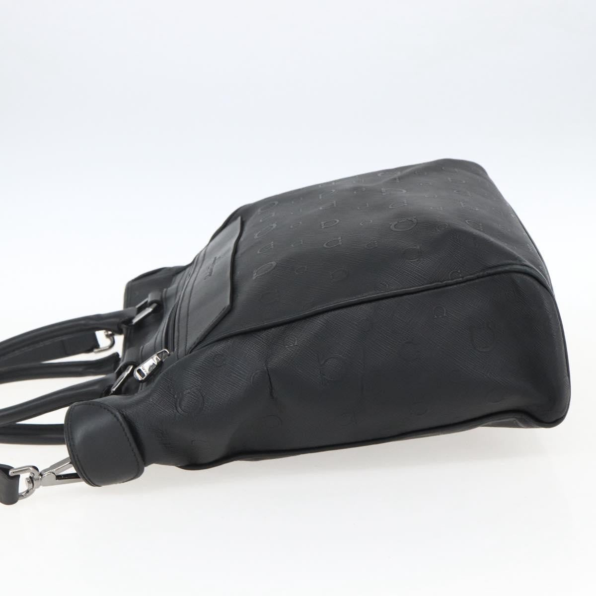 Salvatore Ferragamo Vintage Leather Black Leather Tote Bag Bag (Pre-Owned)