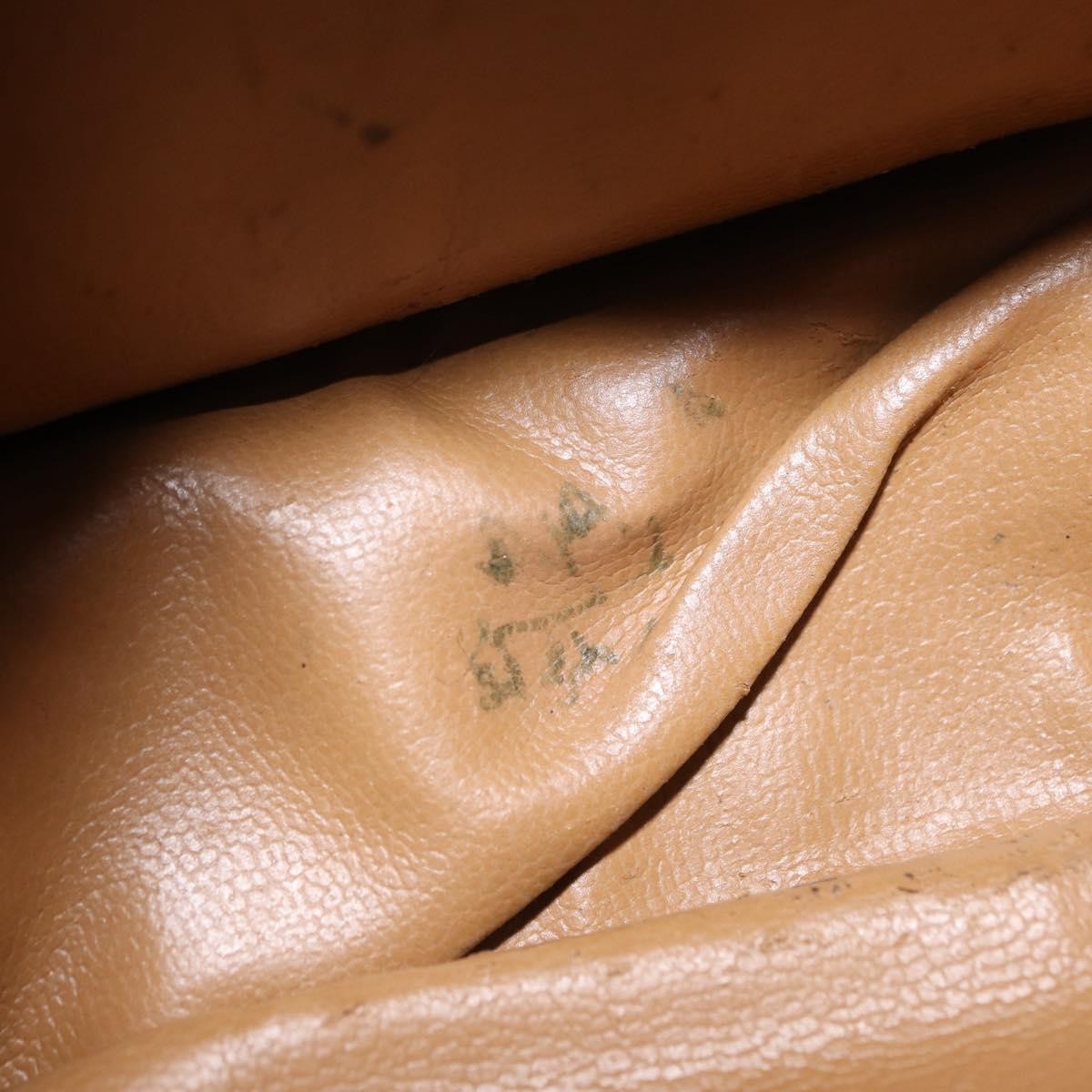 Celine Vintage Macadam Canvas And Leather Beige Canvas Shoulder Bag Bag (Pre-Owned)