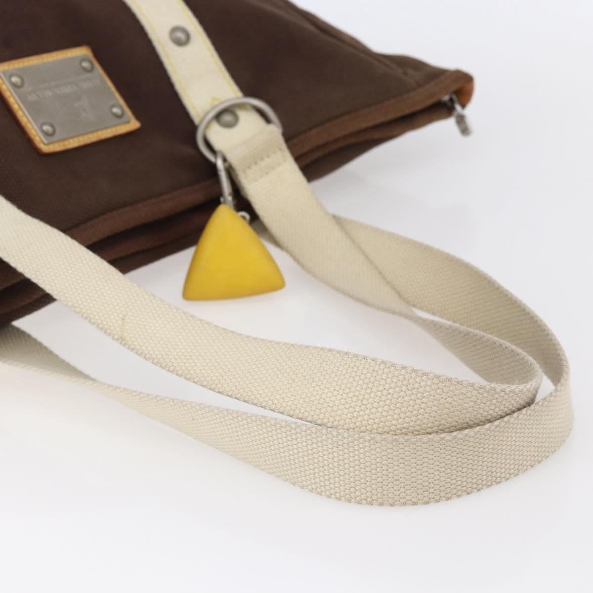 Louis Vuitton Antigua Tote Canvas Brown Canvas Tote Bag Bag (Pre-Owned)
