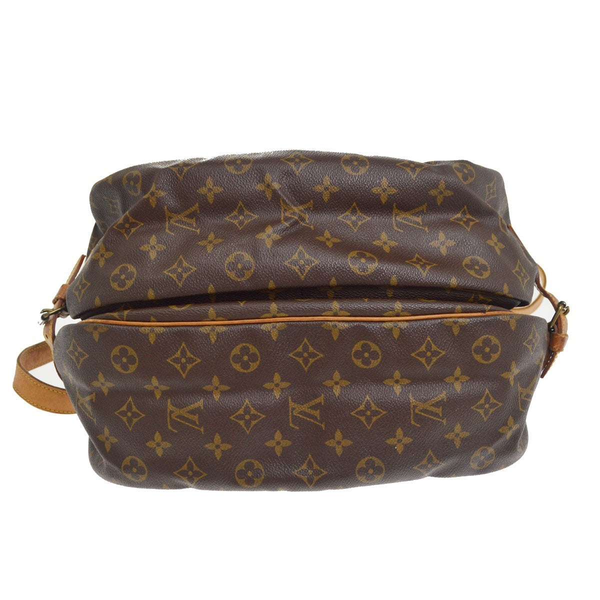 Louis Vuitton Saumur Monogram Brown Canvas Shoulder Bag Bag (Pre-Owned)