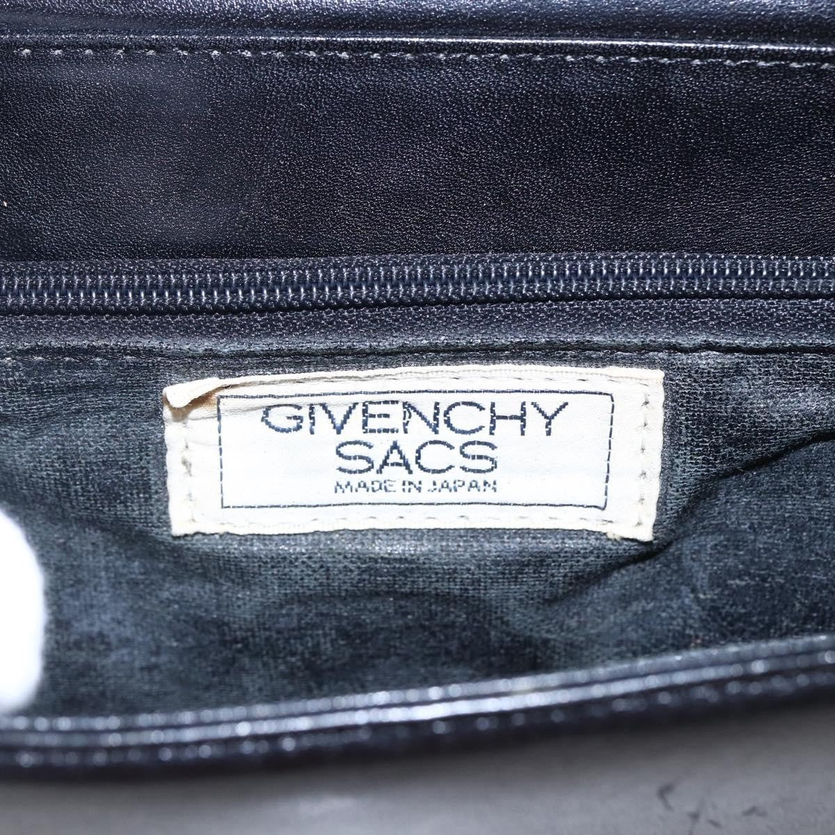 Givenchy Vintage 4G Leather Black Leather Handbag (Pre-Owned)