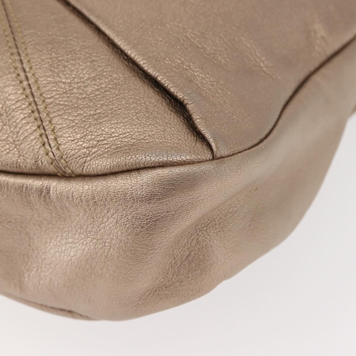 Salvatore Ferragamo Miss Vara Hobo Leather Gold Leather Handbag (Pre-Owned)