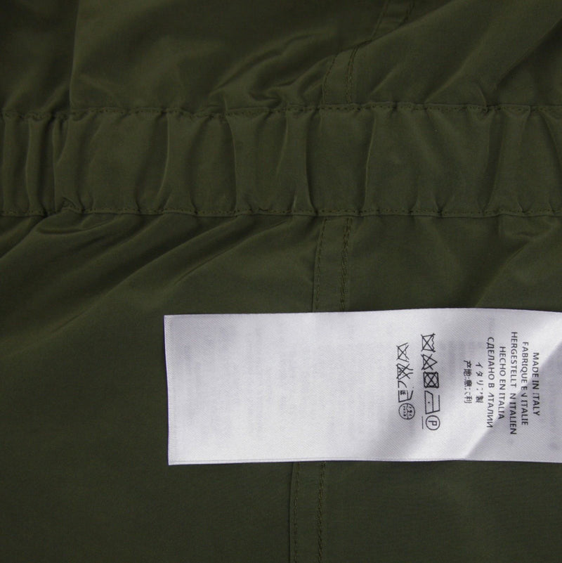 Gucci Men's Soft Popeline Army Green Polyester Polyamide Peacoat