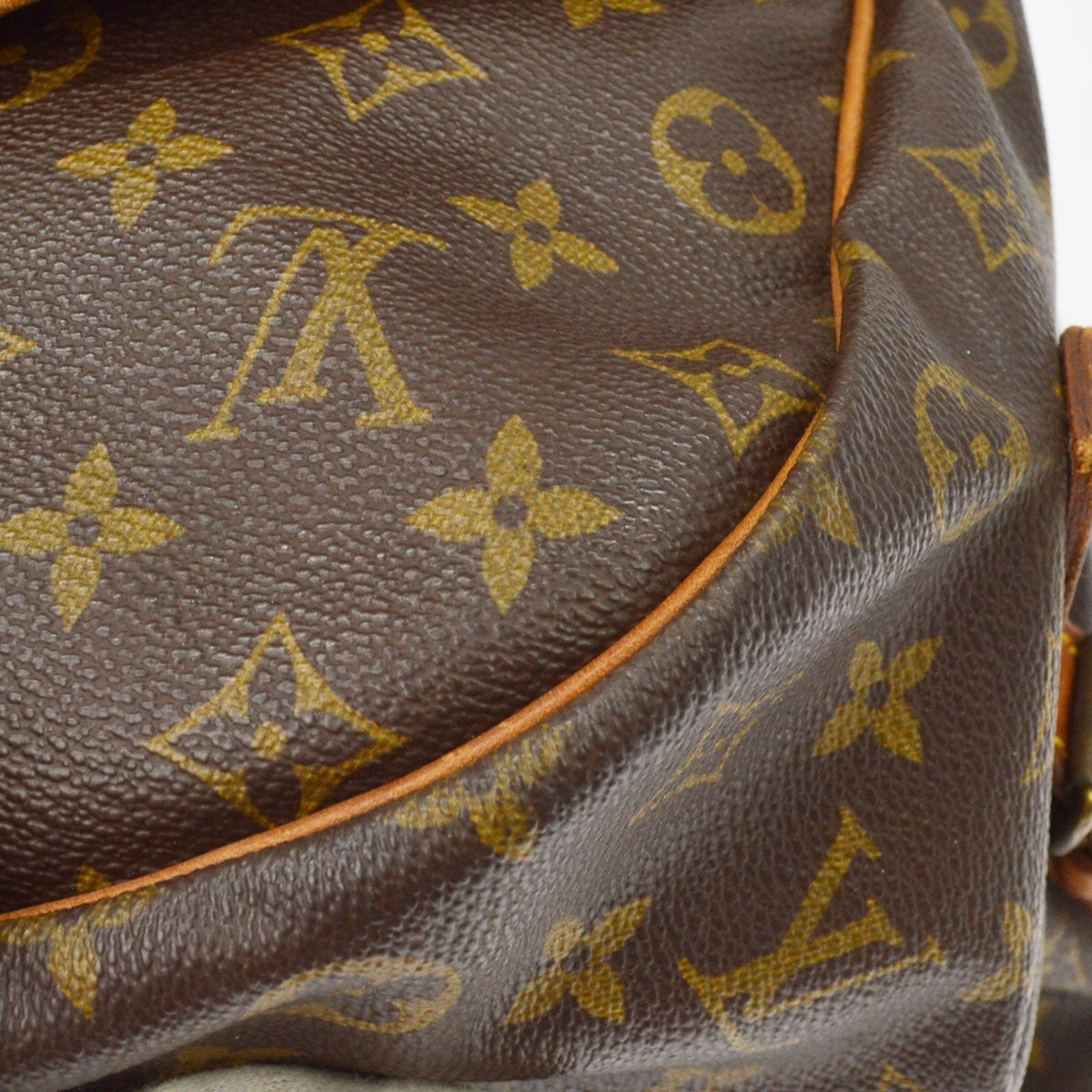 Louis Vuitton Saumur Monogram Canvas Brown Canvas Shoulder Bag Bag (Pre-Owned)