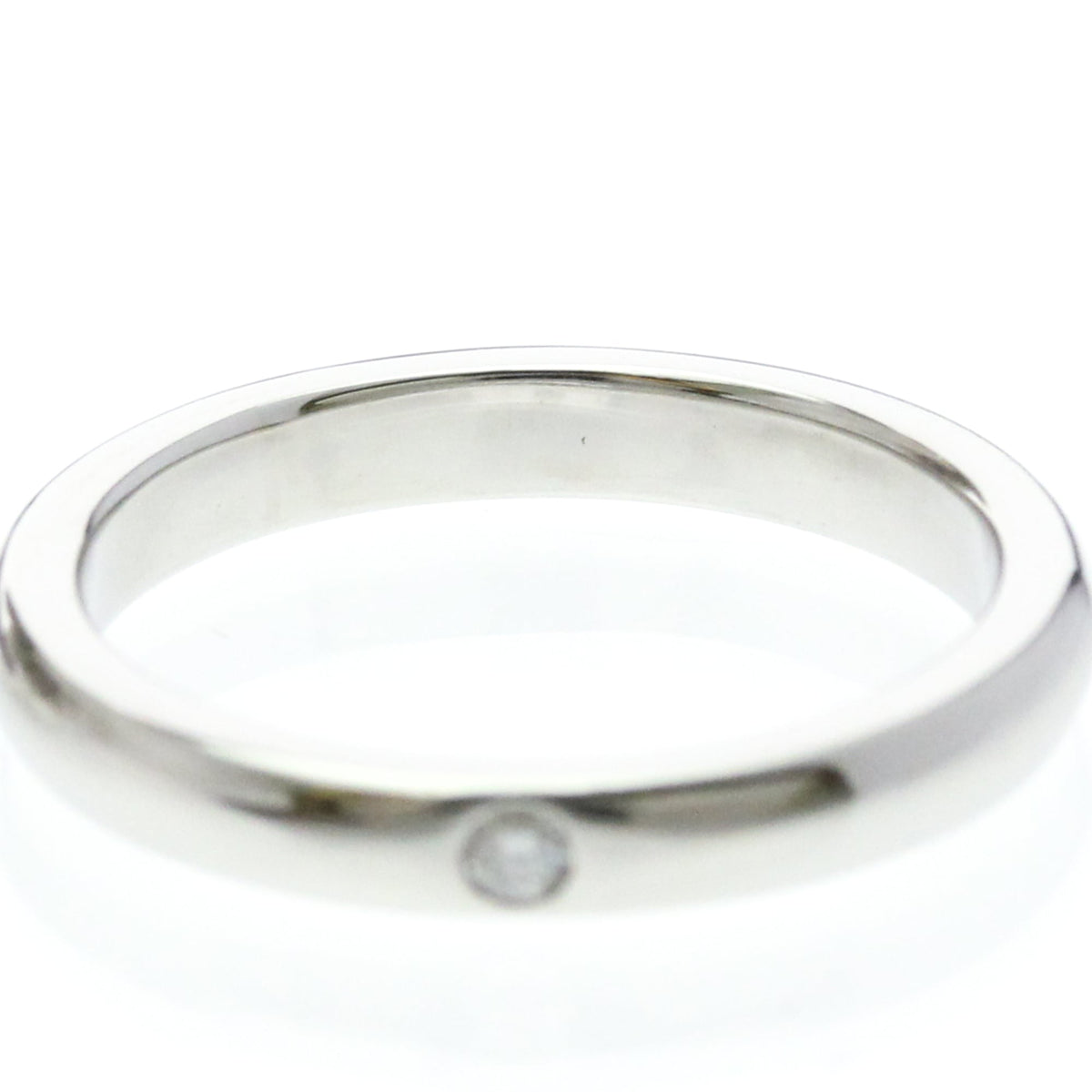 Tiffany & Co. Classic Wedding Band Platinum Silver Platinum Ring Jewelry (Pre-Owned)