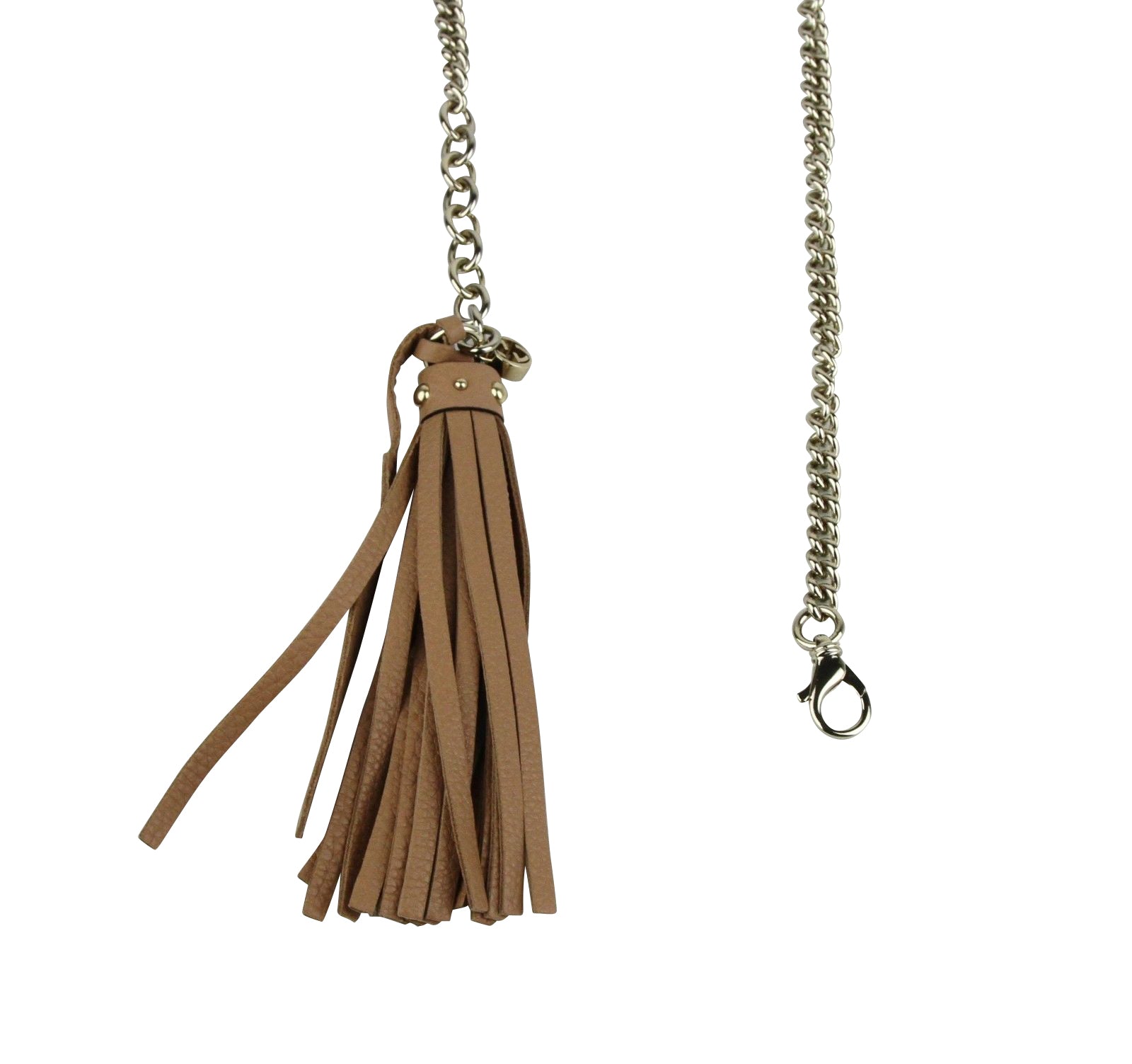 Gucci Women's Chain Tassel Gold / Beige Leather Belt (85 / 34)