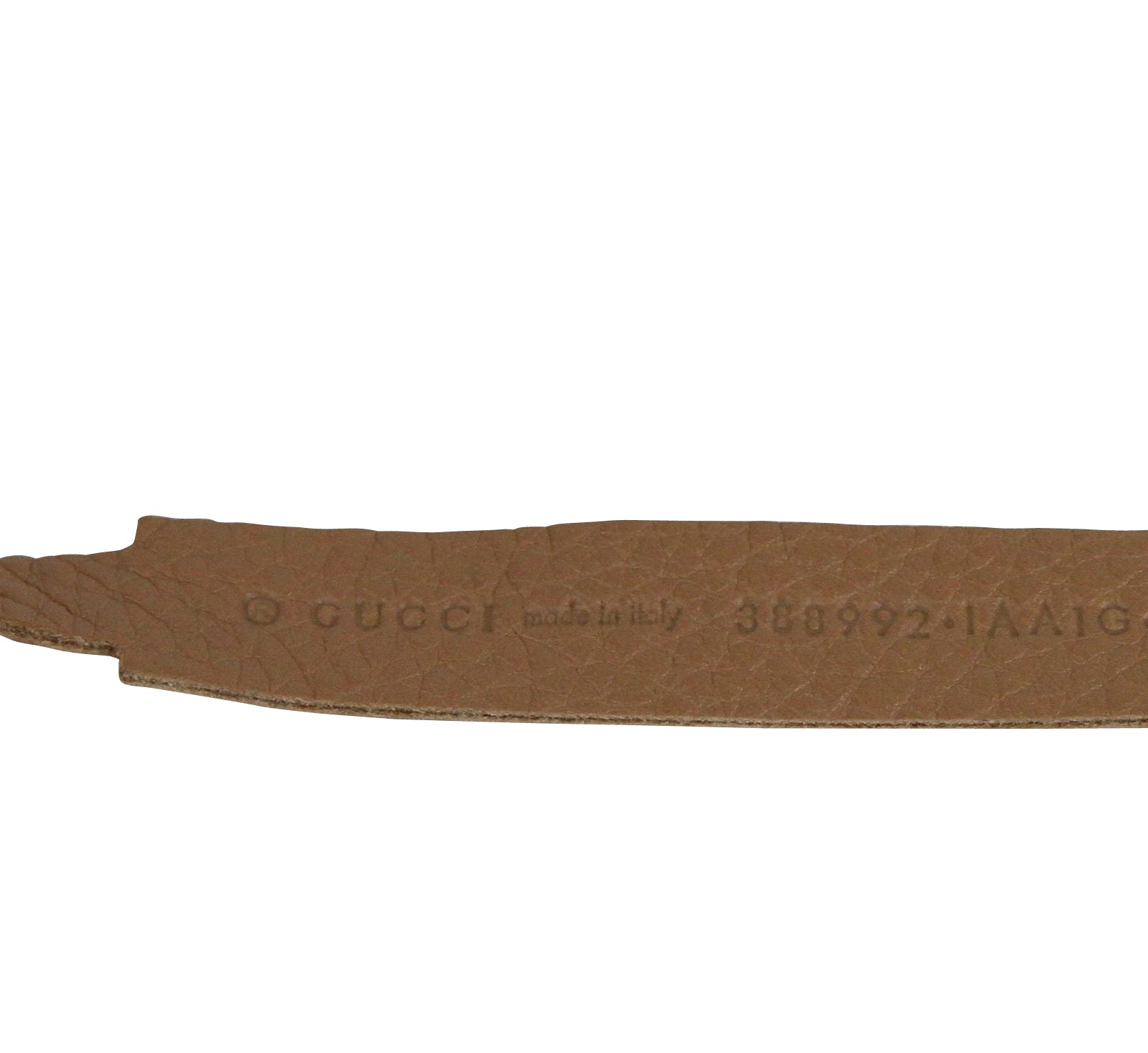 Gucci Women's Chain Tassel Gold / Beige Leather Belt (90 / 36)