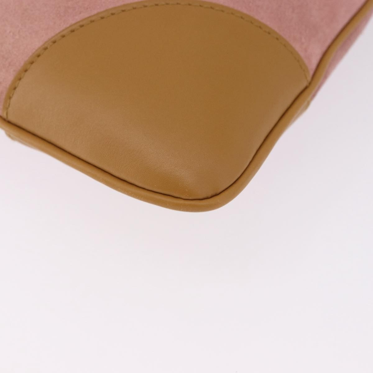Gucci Bamboo Jackie Suede Pink Suede Handbag (Pre-Owned)