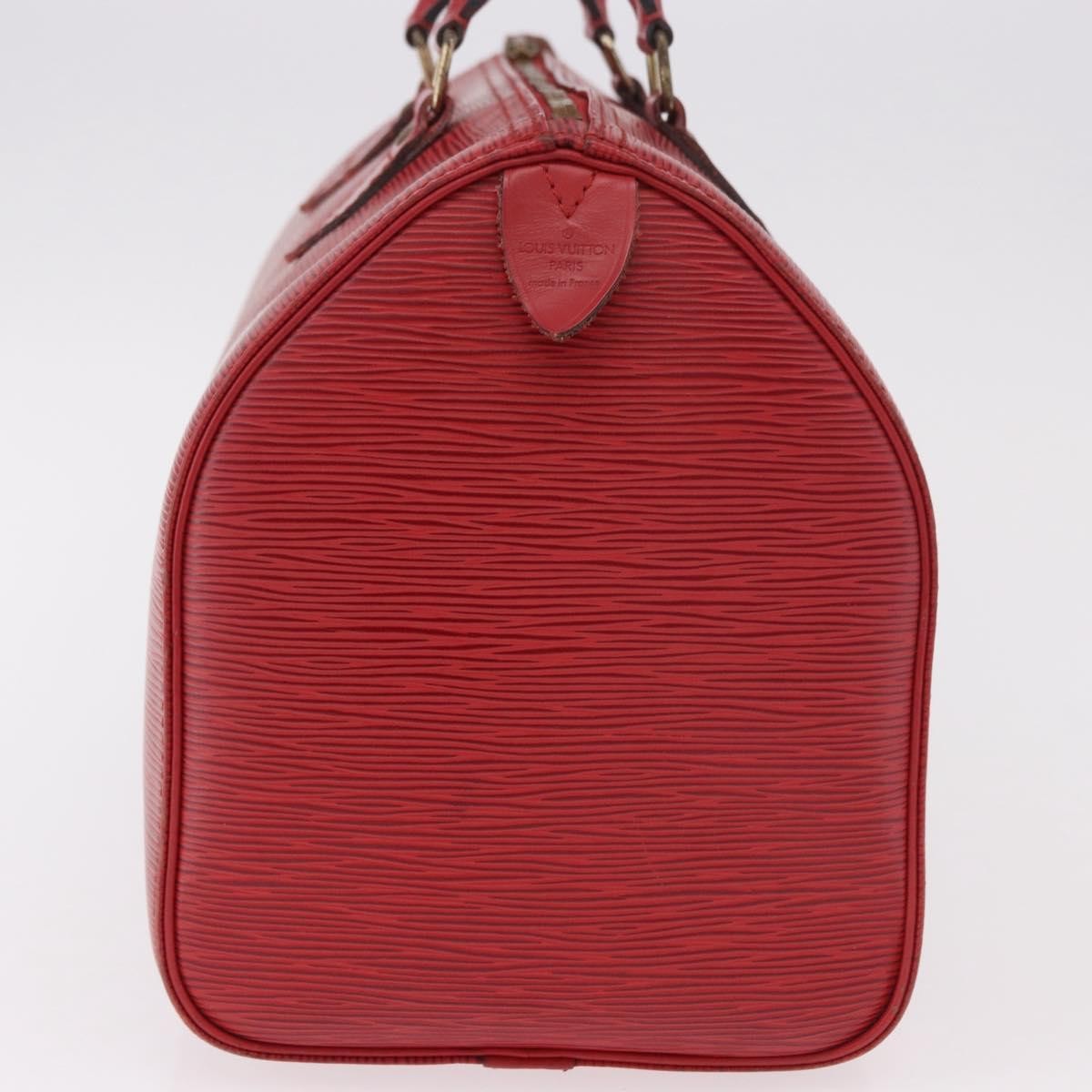 Louis Vuitton Speedy Epi Leather Red Leather Handbag (Pre-Owned)