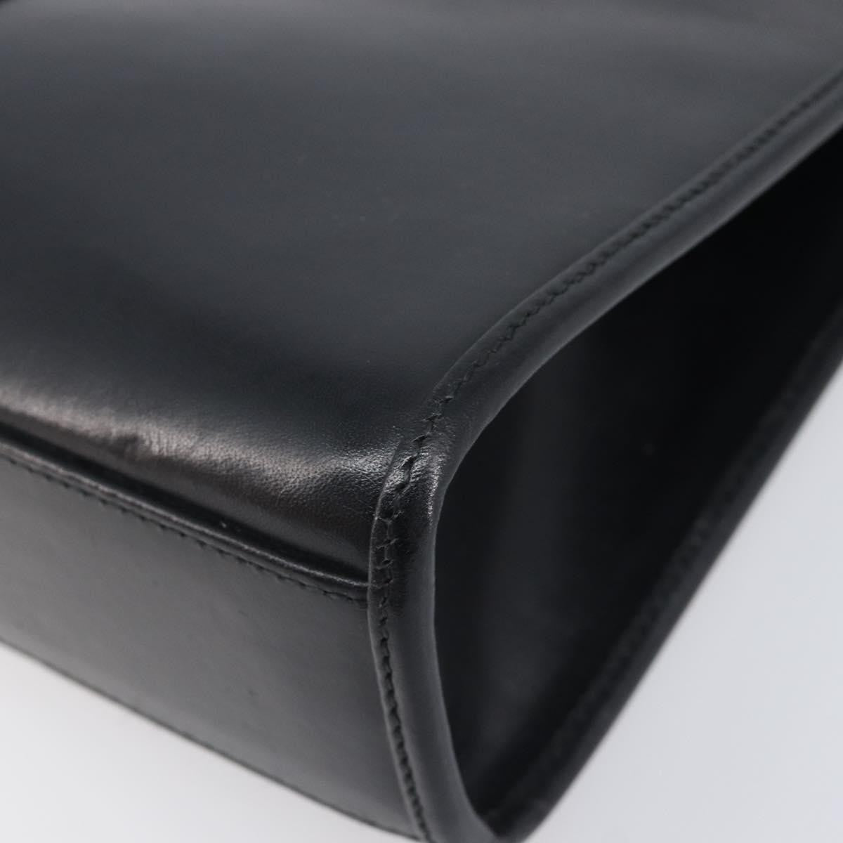 Gucci Jackie Leather Black Leather Tote Bag Bag (Pre-Owned)
