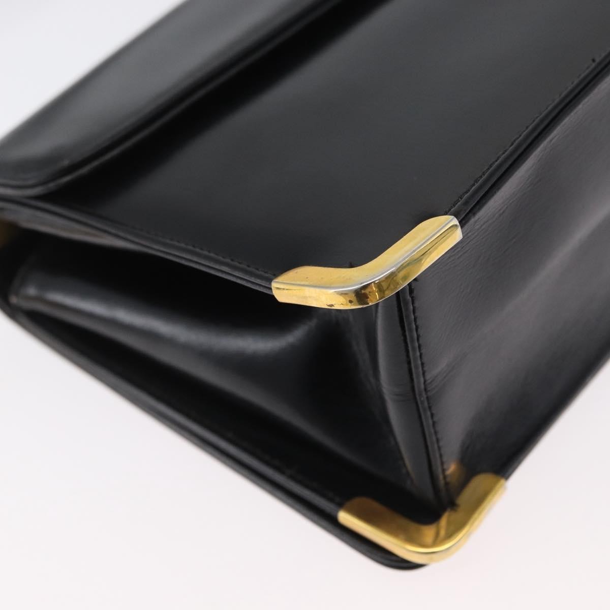 Christian Dior Cd Shoulder Bag Leather Black Calfskin Shoulder Bag Bag (Pre-Owned)