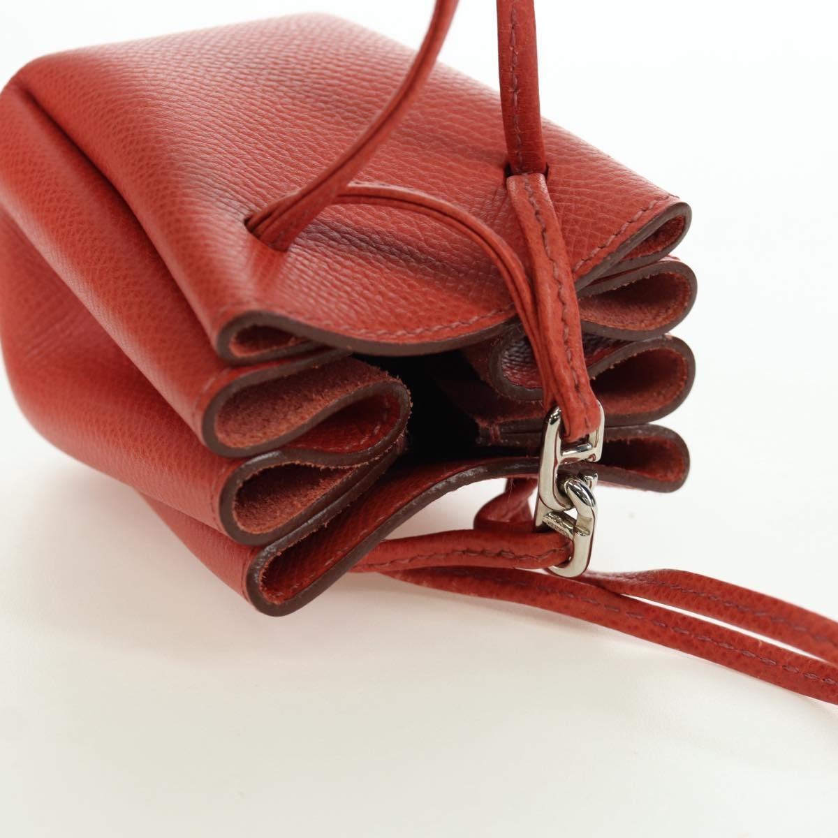 Hermes Vespa Leather Red Leather Clutche & Pouche Bag (Pre-Owned)