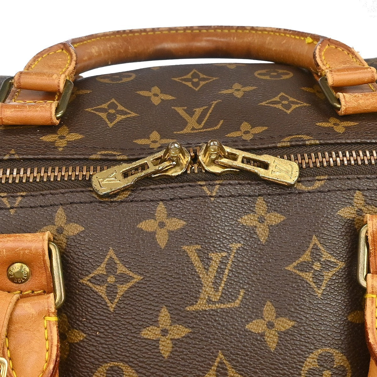 Louis Vuitton Keepall Bandouliere Monogram Canvas Brown Canvas Travel Bag Bag (Pre-Owned)