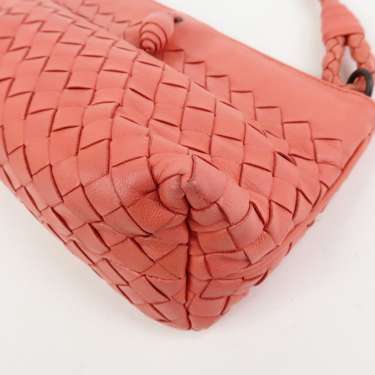 Bottega Veneta Shoulder Intrecciato Nappa Pink Leather Shoulder Bag Bag (Pre-Owned)