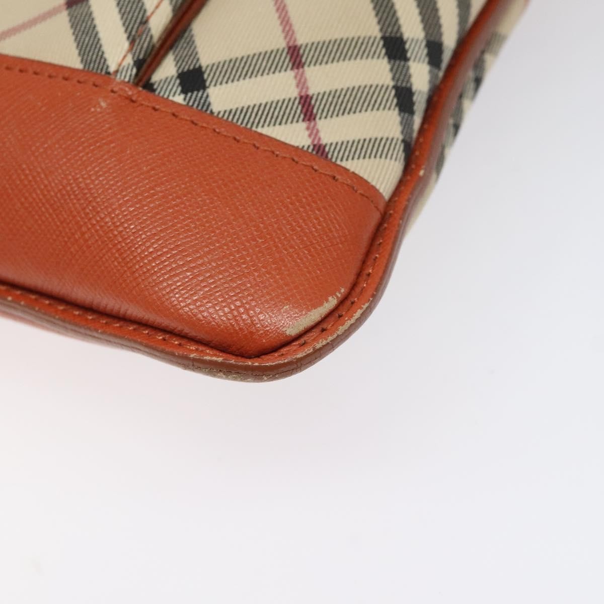 Burberry Nova Check Canvas And Leather Beige Canvas Shoulder Bag Bag (Pre-Owned)