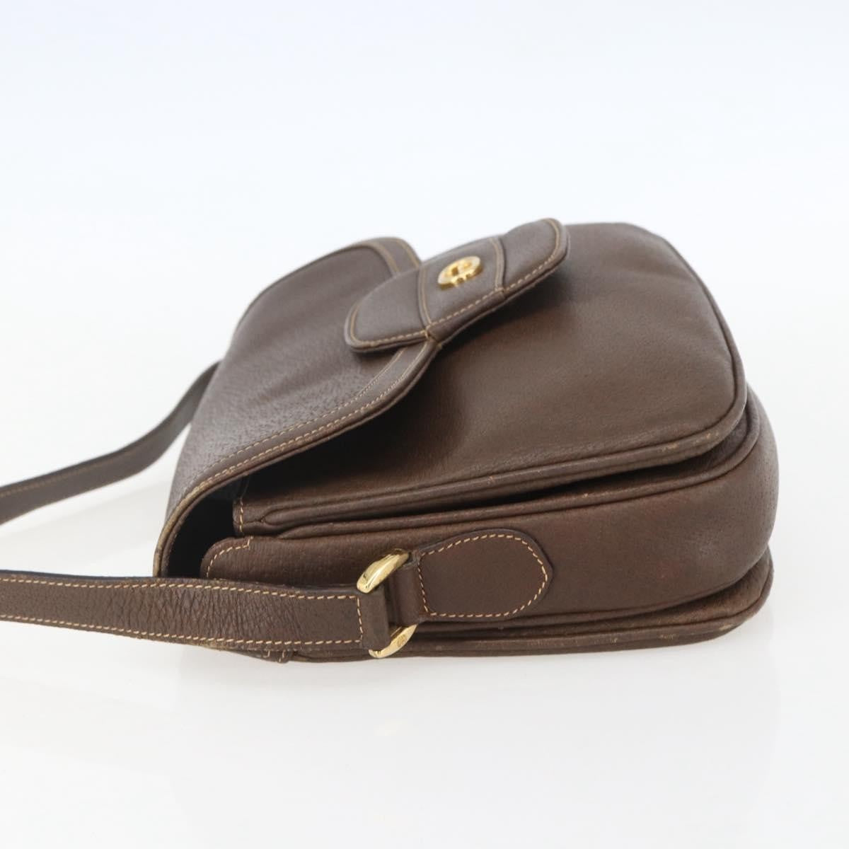 Gucci Vintage Leather Brown Leather Shoulder Bag Bag (Pre-Owned)